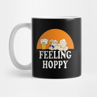 Beer Lover Bunny Rabbit T shirt FEELING HOPPY by ScottyGaaDo Mug